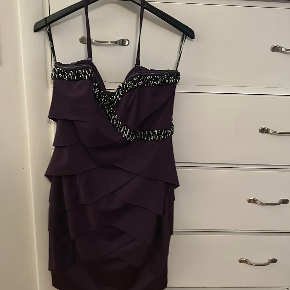 Nikibiki Purple Bandeau beaded top Dress Size L